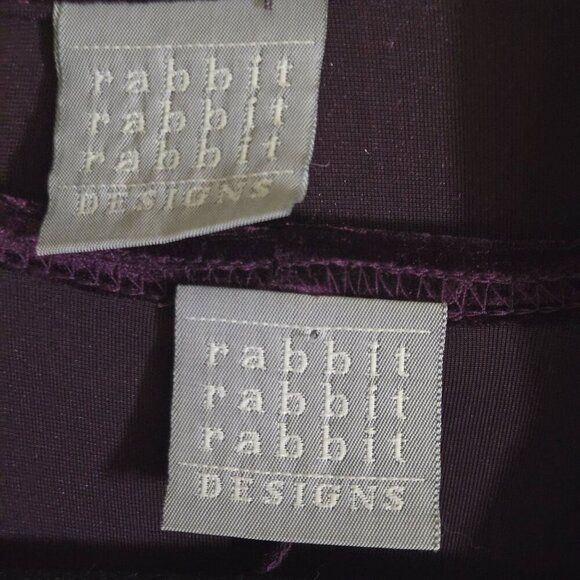 Rabbit Rabbit Rabbit Designs Velvet Long Blazer Short Sleeve Dress Set Size 8p - Picture 6 of 7
